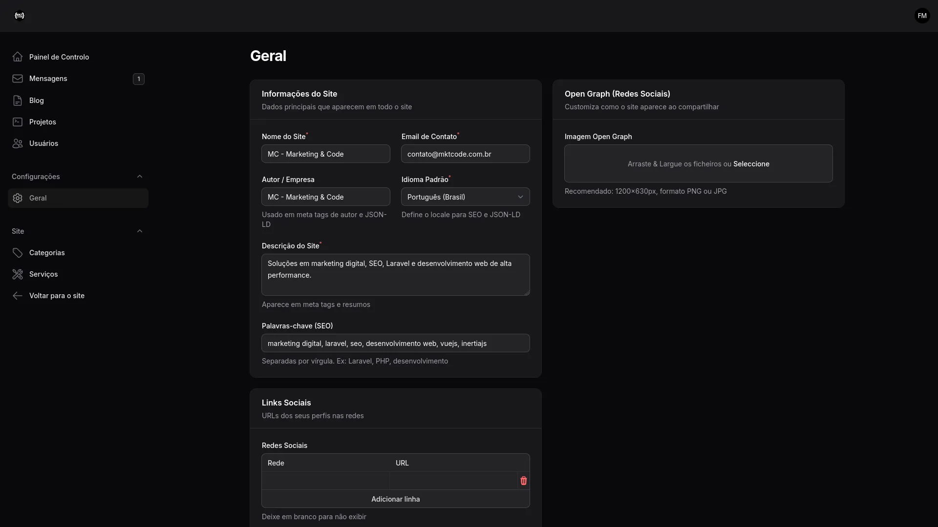 MKT Code: Onde a Engenharia de Software encontra o Marketing Digital — screenshot 2